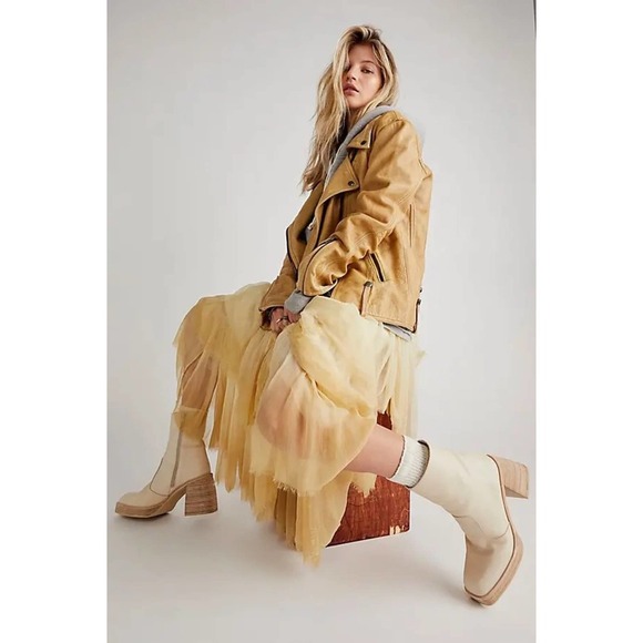 Free People Ruby Platform Bootie in Bone Size EU 39.5 - Picture 2 of 10